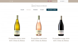 Site e-commerce du domaine de La Bouvaude